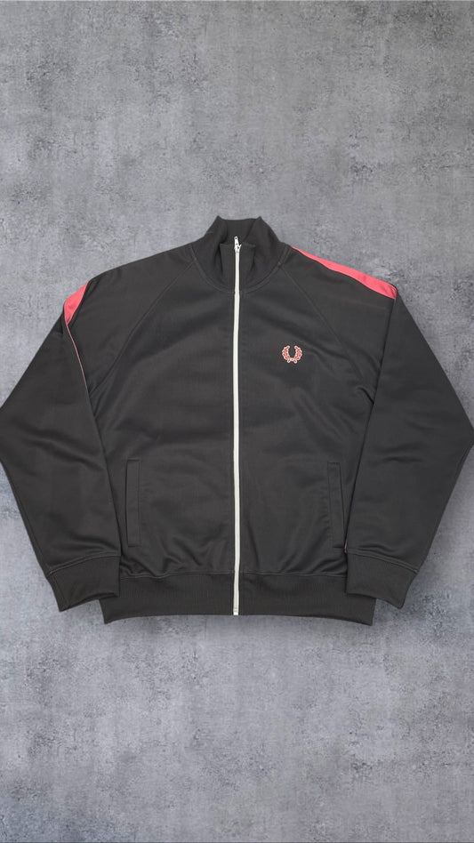 Fred Perry Trainingsjacke Taped Zip Jacke Grau M