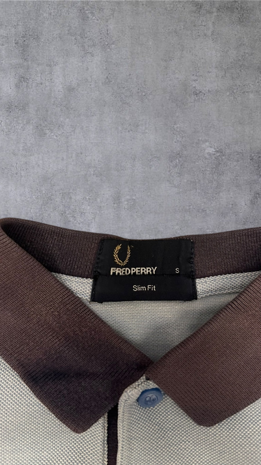 Fred Perry Polo Hemd Shirt Hellblau S Slim Fit