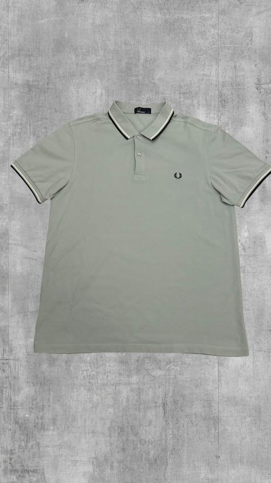 Fred Perry Polo Shirt Türkis Schwarz XL