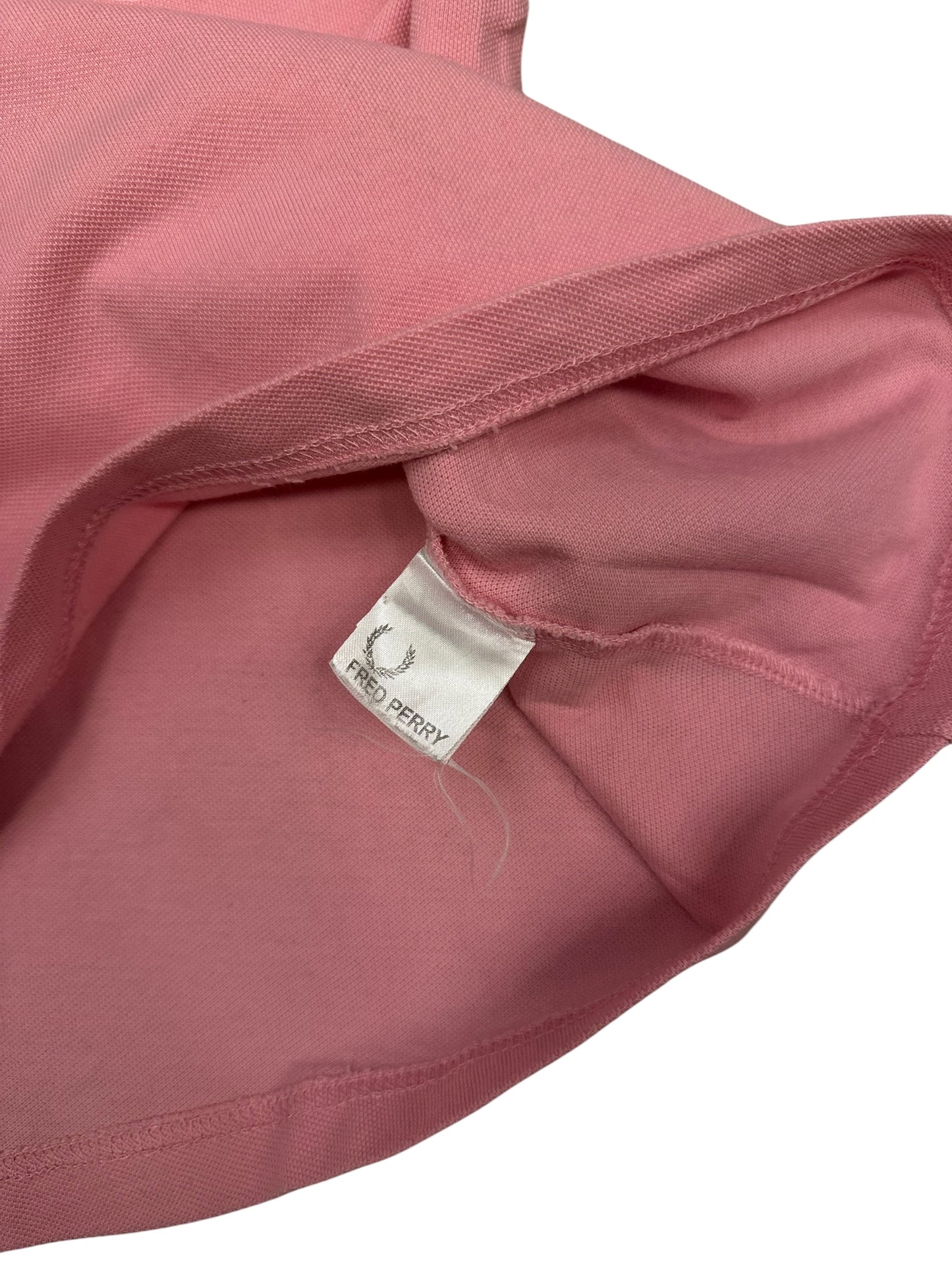 Fred Perry Polo Shirt Rosa Weiß XL Slim Fit