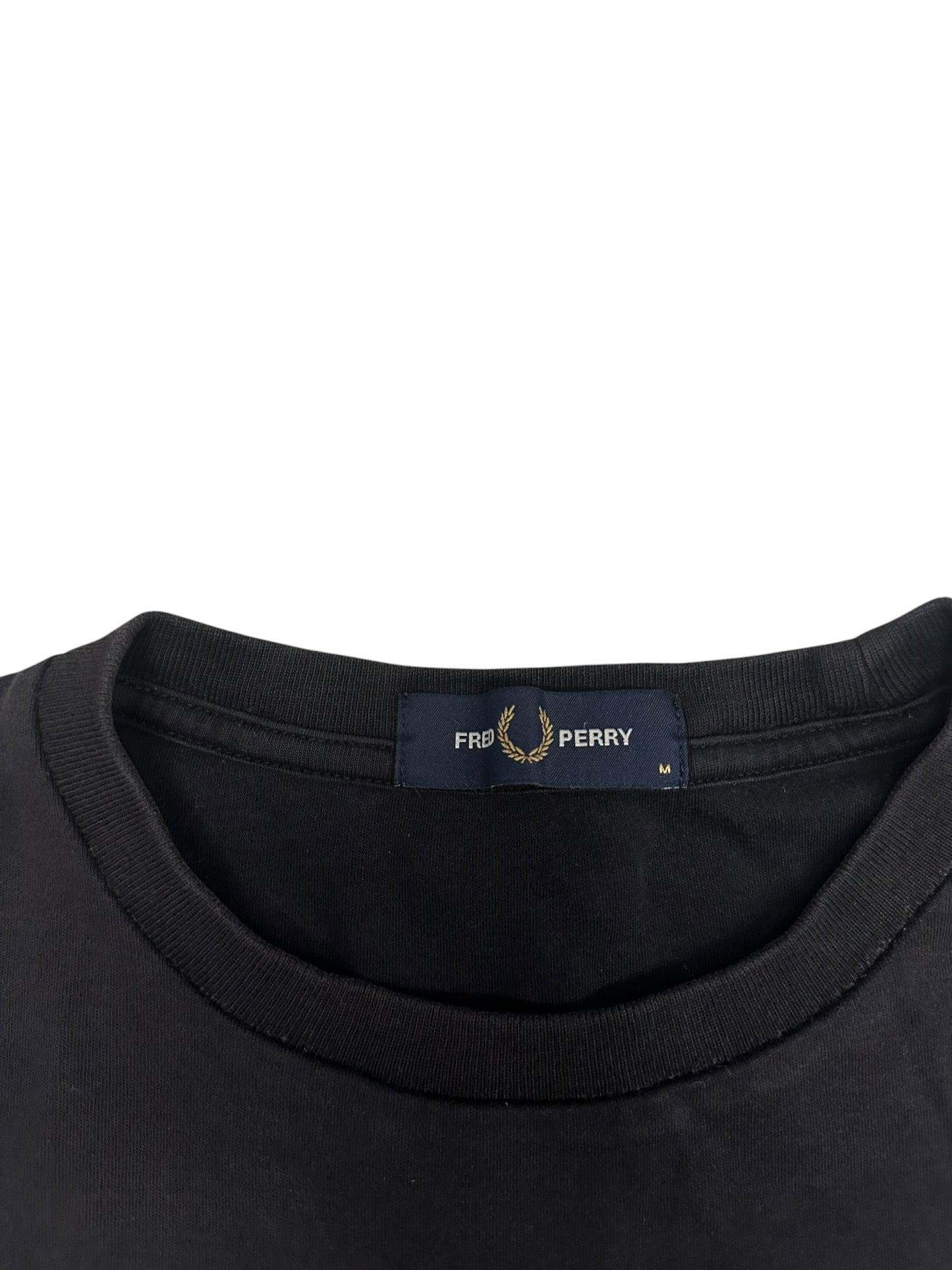 Fred Perry T shirt Tee Schwarz Weiß M