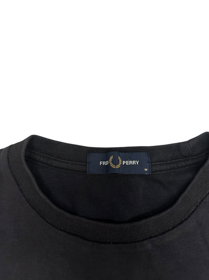 Fred Perry T shirt Tee Schwarz Weiß M