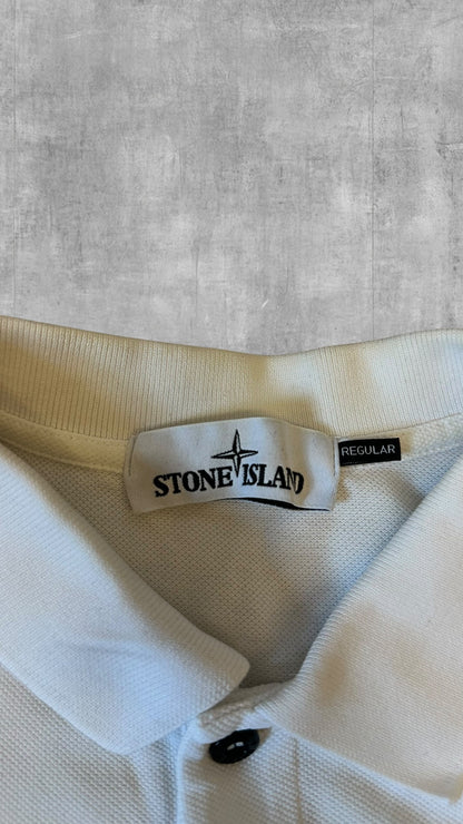 Stone Island Polo Shirt Weiß L