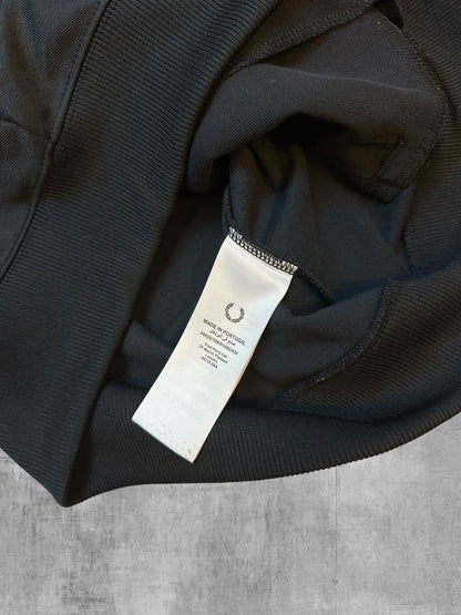 Fred Perry Trainingsjacke Taped Schwarz Weiß M