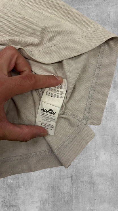 Ellesse Polo Shirt Creme Weiß M