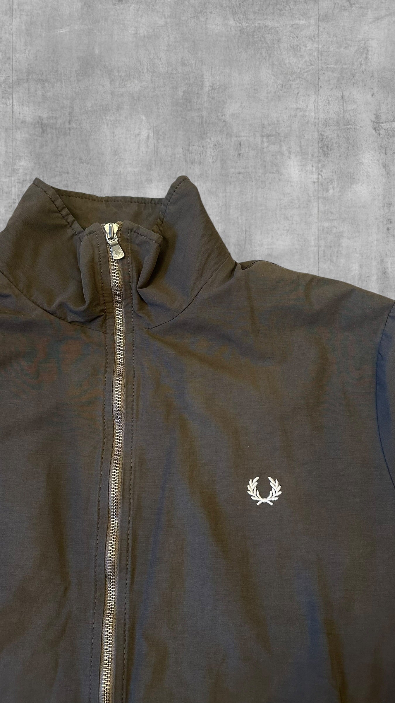 Fred Perry Bomberjacke Übergangsjacke Grau L