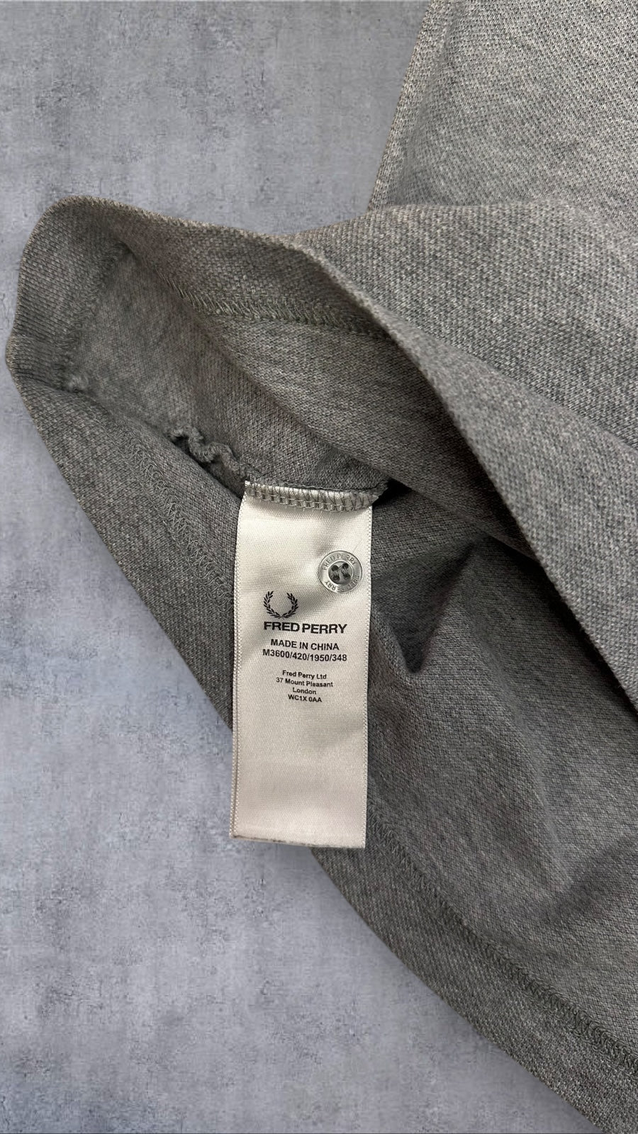 Fred Perry Polo Shirt Grau XS