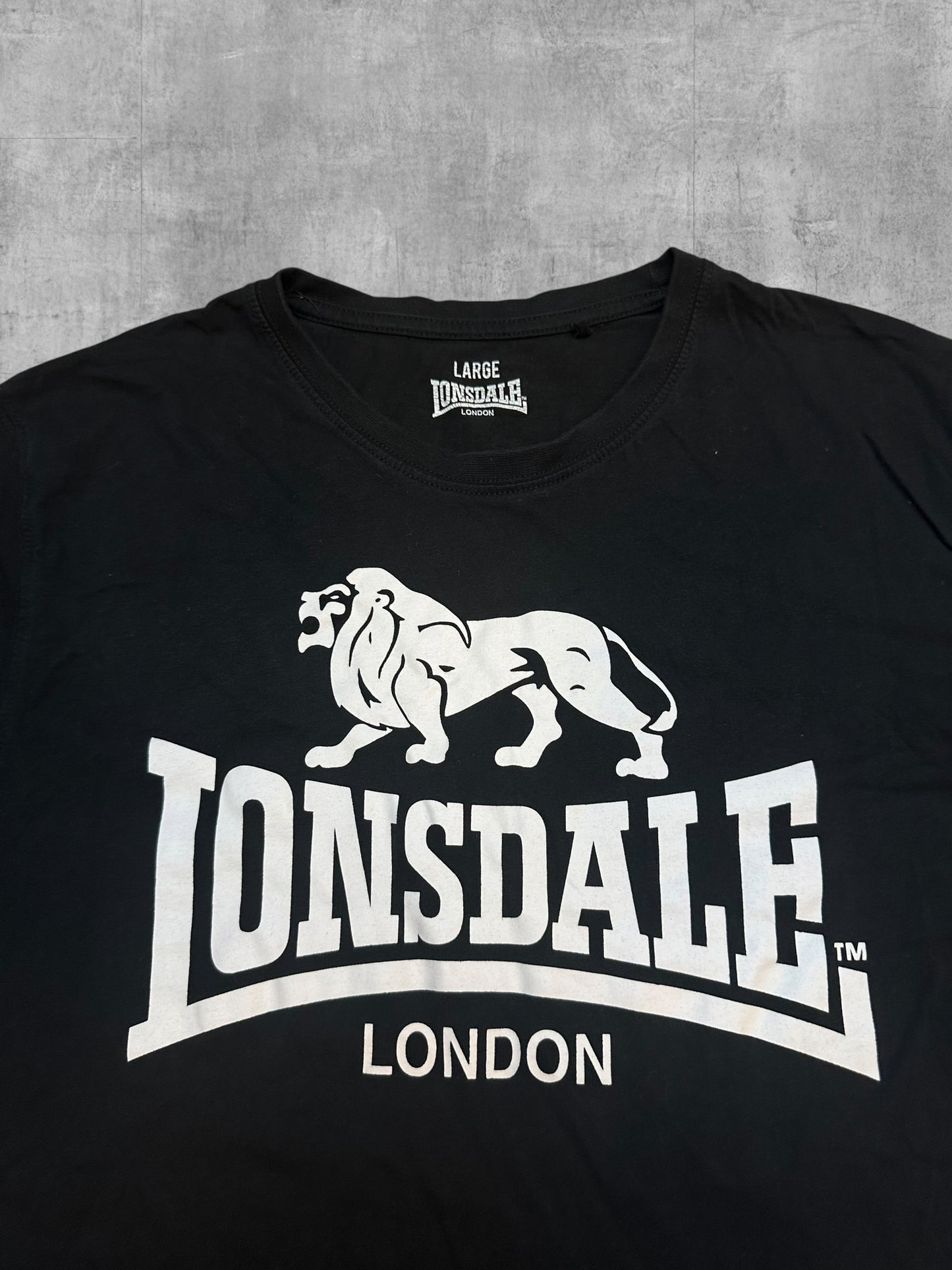 Lonsdale London T-Shirt Schwarz Weiß L