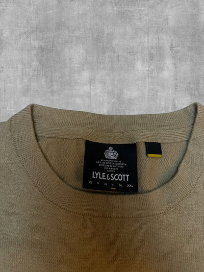 Lyle & Scott Strick Sweatshirt Beige L