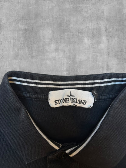 Stone Island Polo Shirt Schwarz L