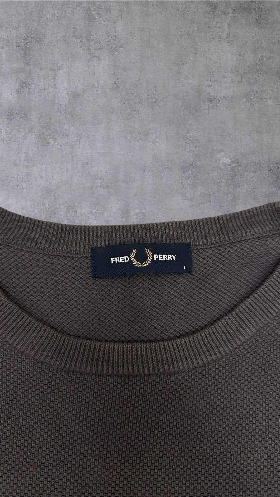 Fred Perry Sweatshirt Grau L