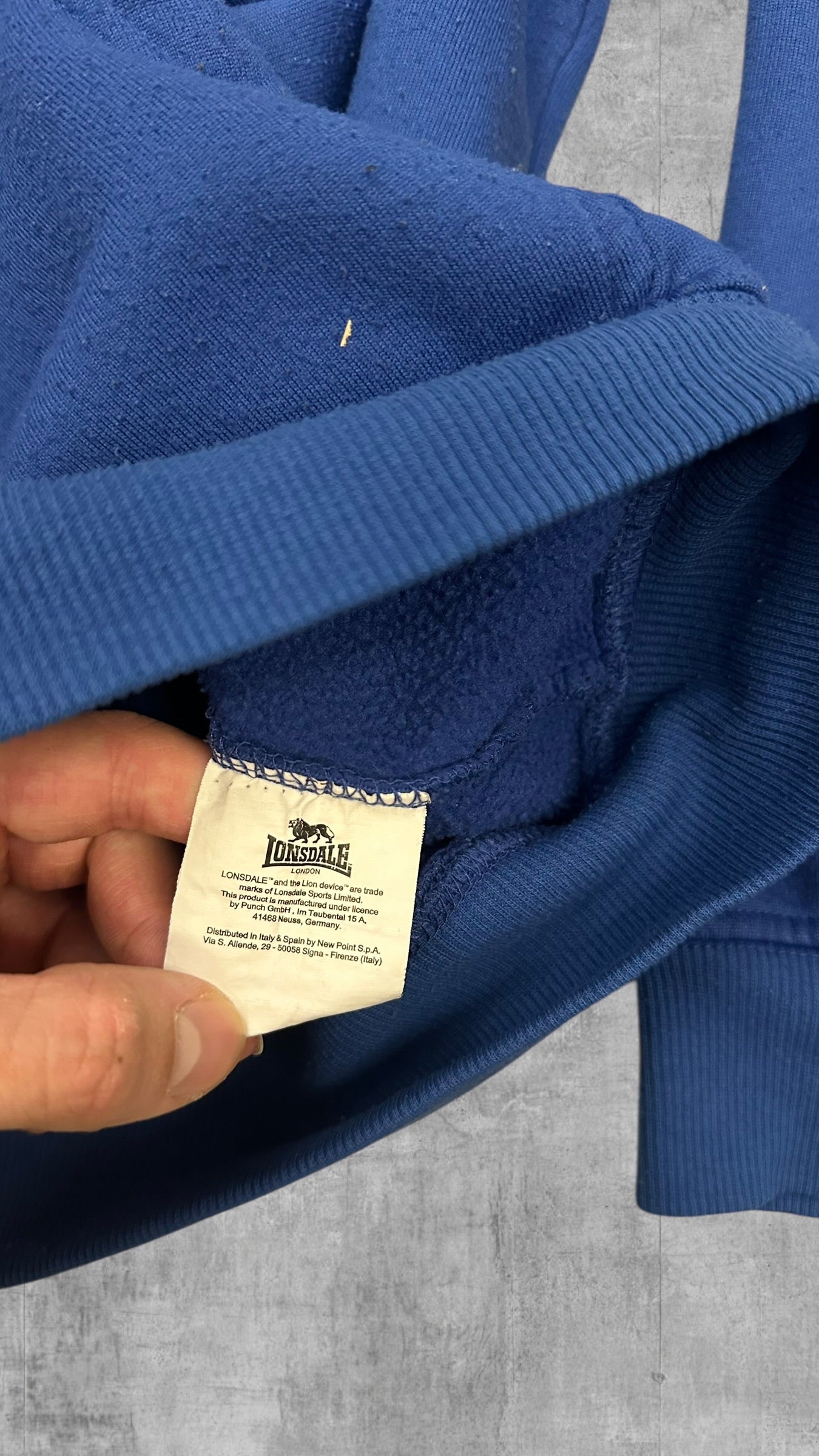 Lonsdale London Trainingsjacke Baumwolle Blau M