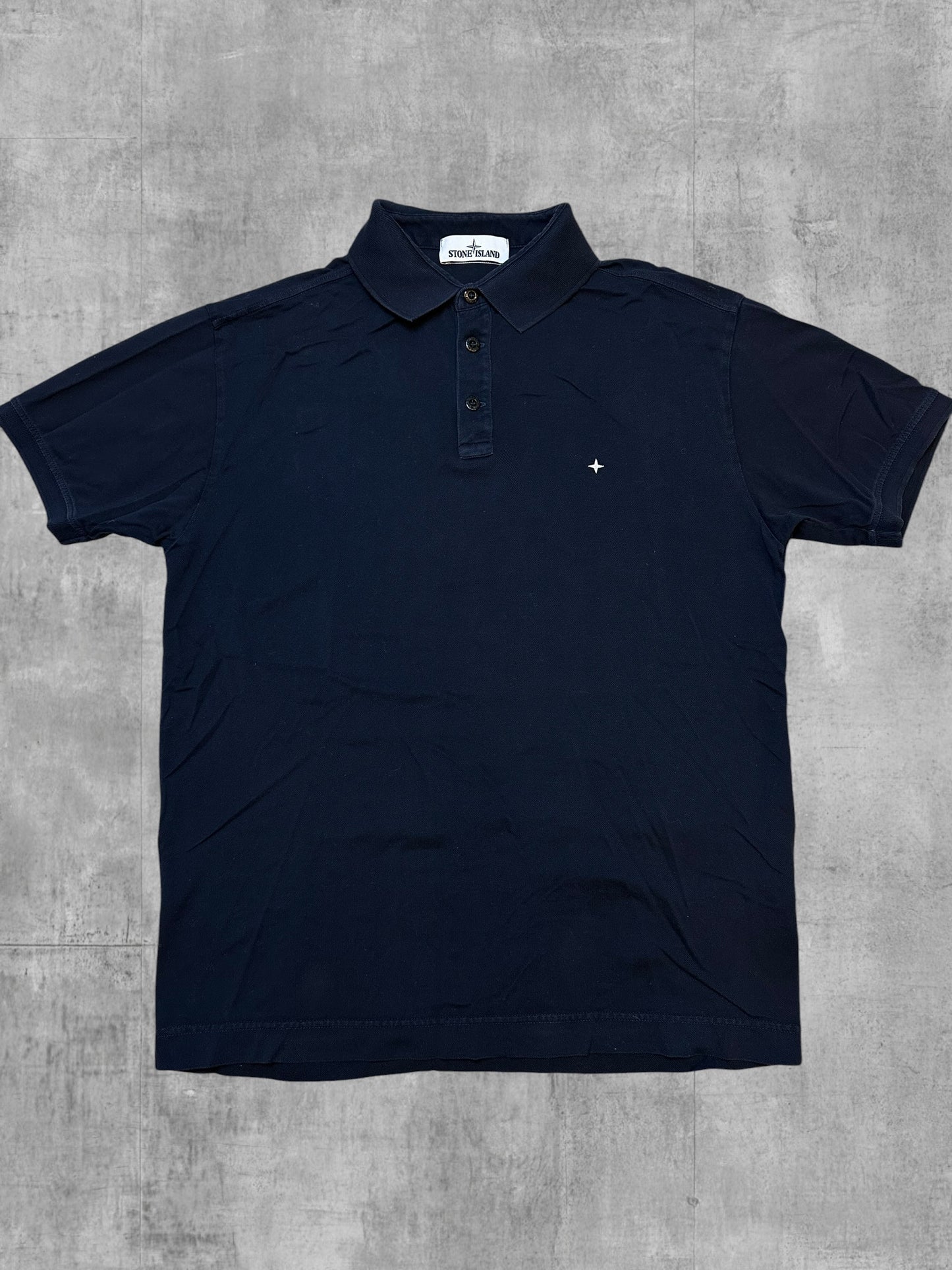 Stone Island Polo Shirt Schwarzblau L
