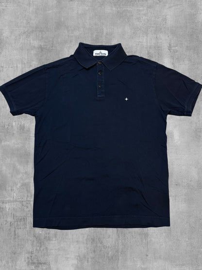 Stone Island Polo Shirt Schwarzblau L