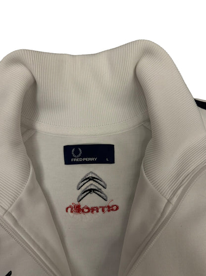 Fred Perry x Citroën Trainingsjacke Taped Weiß Schwarz L
