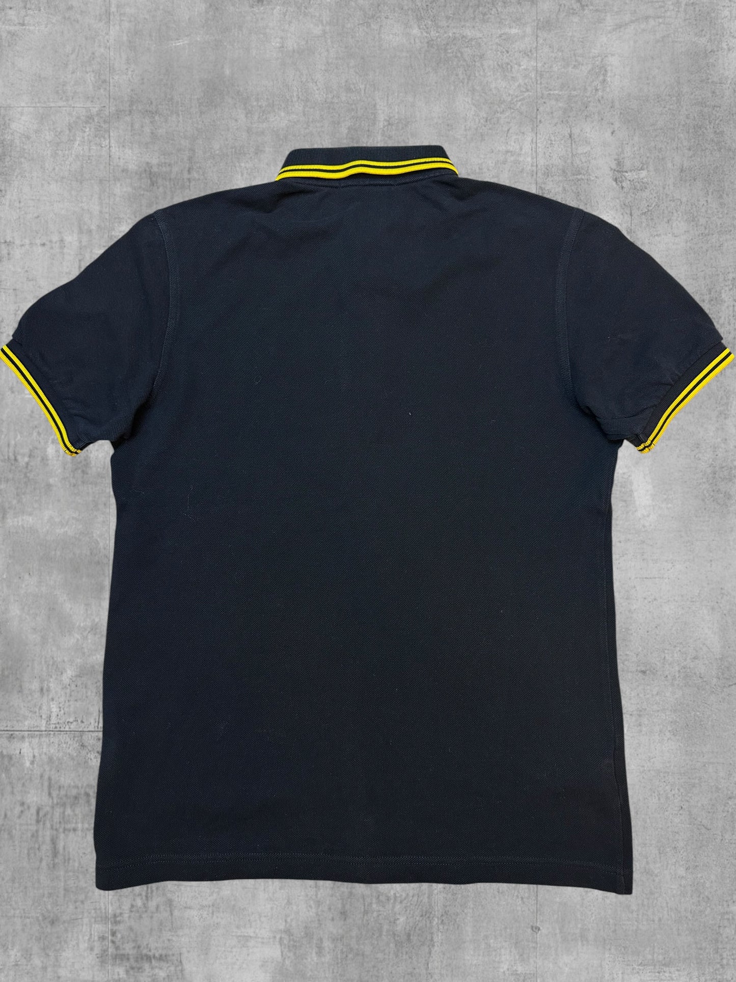 Fred Perry Polo Shirt Schwarz Gelb S