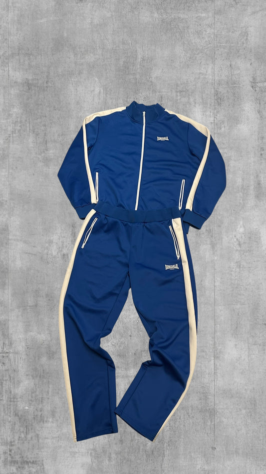 Lonsdale London Trainingsanzug Trainingsjacke Jogginghose Blau Weiß XL