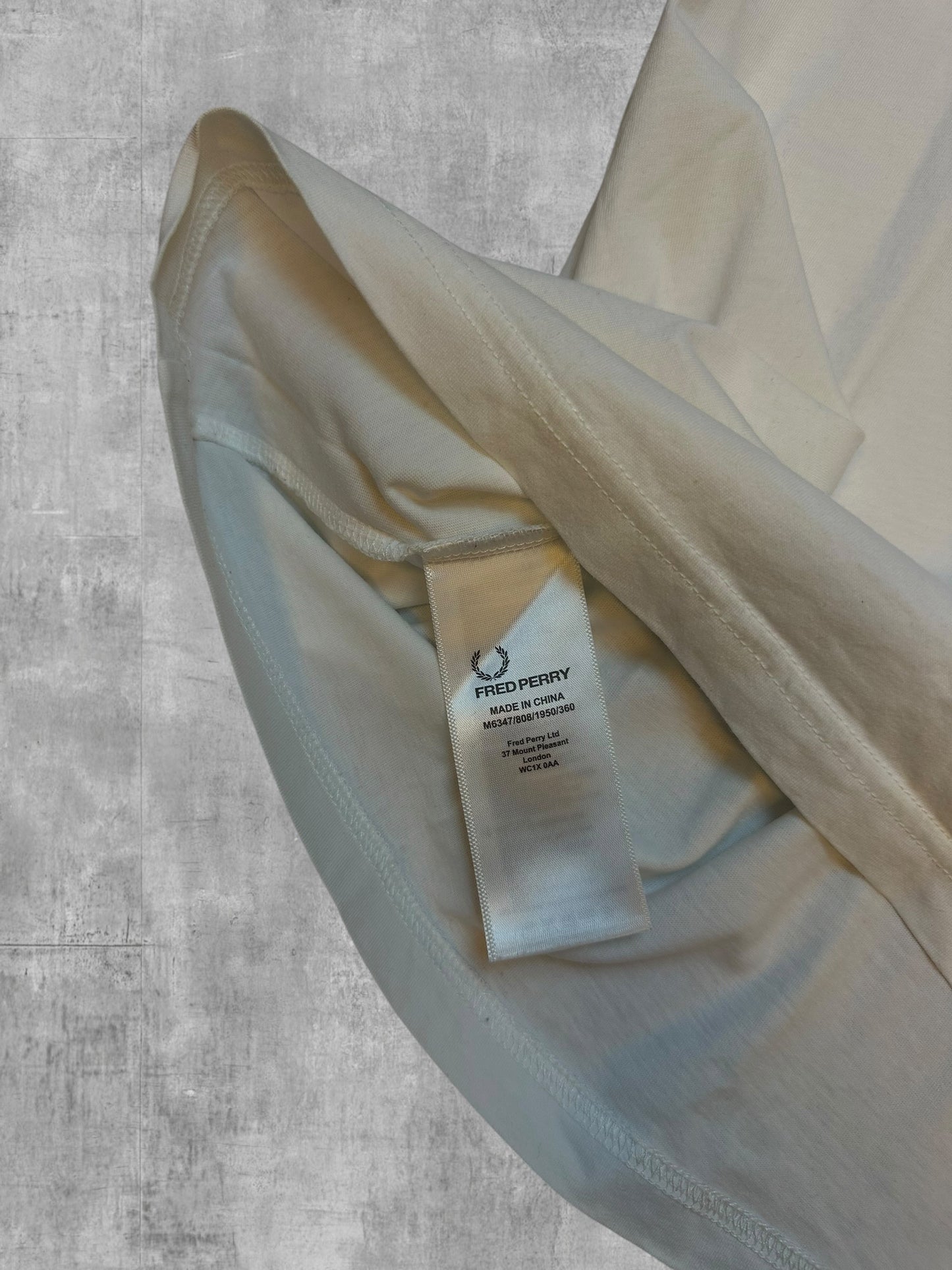 Fred Perry T-shirt taped Weiß M
