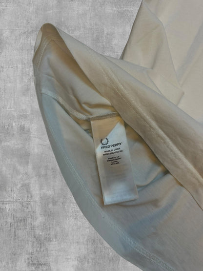 Fred Perry T-shirt taped Weiß M