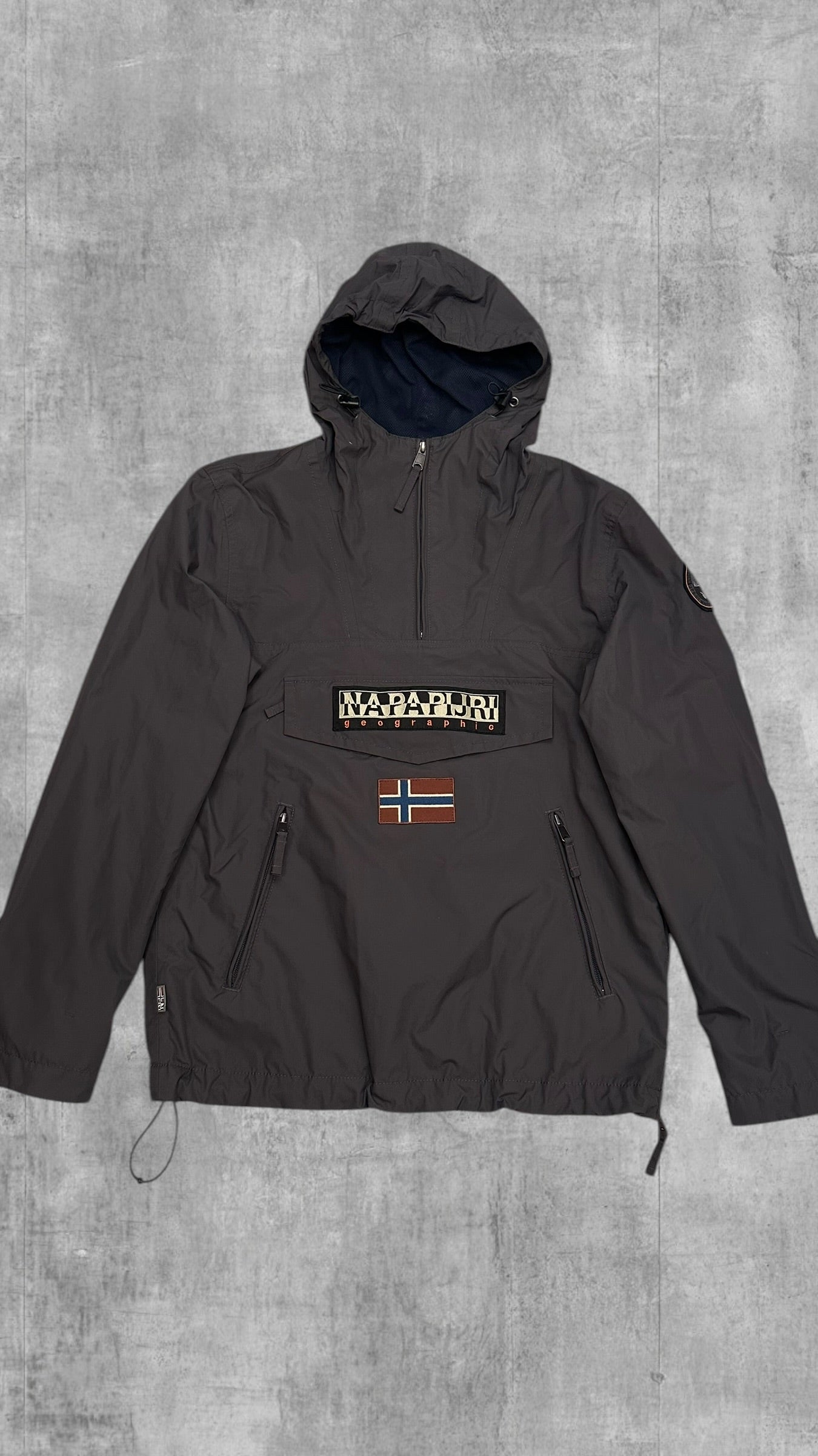 Napapijri Windbreaker Regenjacke Dunkelgrau M