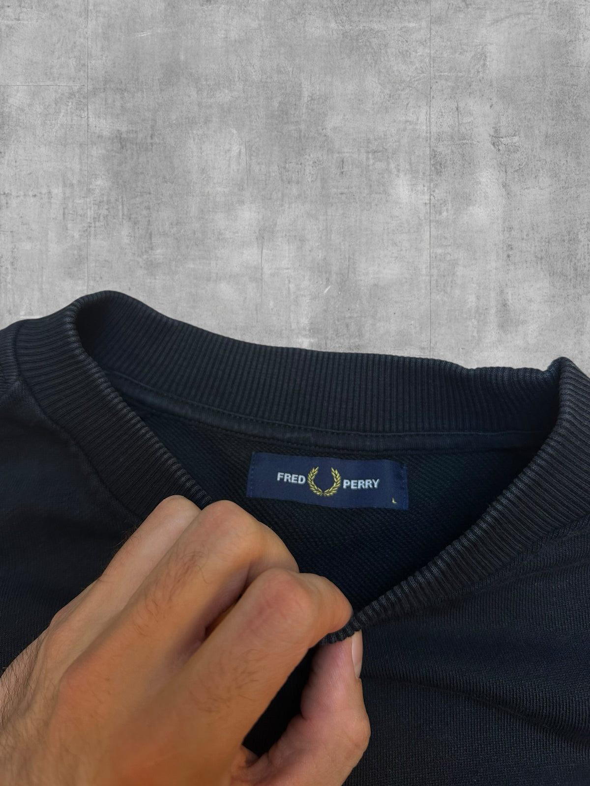 Fred Perry Sweatshirt Special Edition Schwarz Weiß L