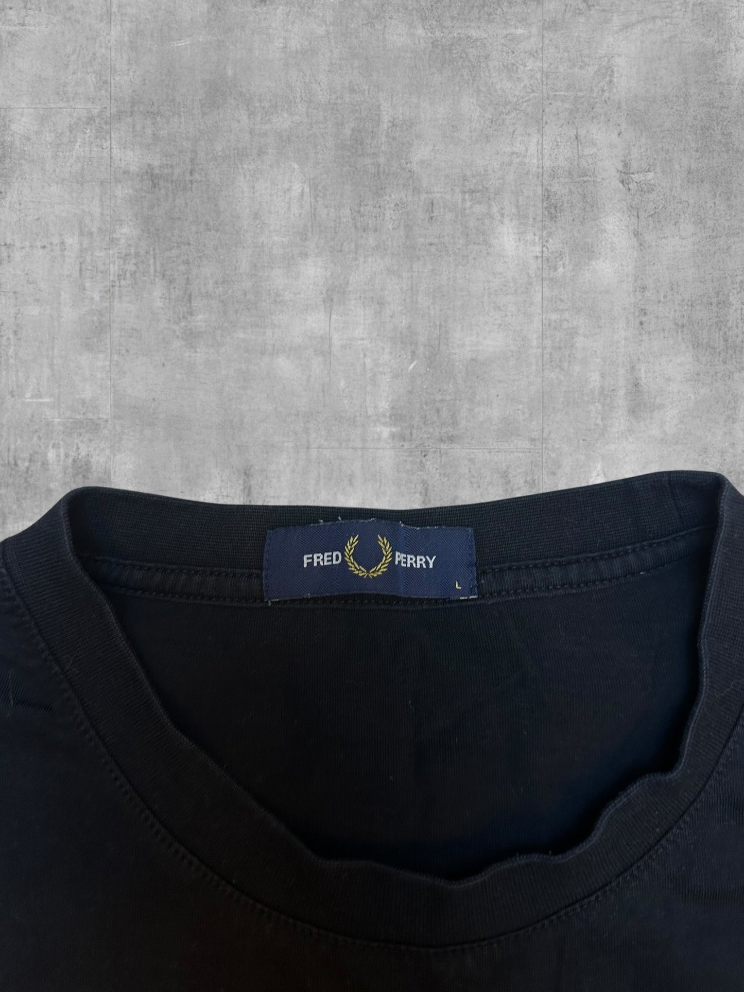 Fred Perry T-shirt Schwarz L