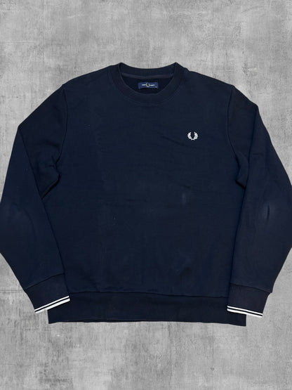 Fred Perry Sweatshirt Schwarz Weiß XL