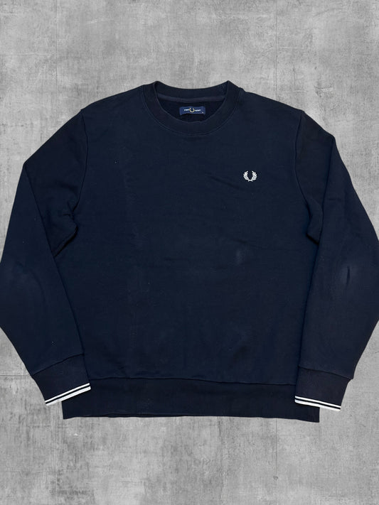 Fred Perry Sweatshirt Schwarz Weiß XL