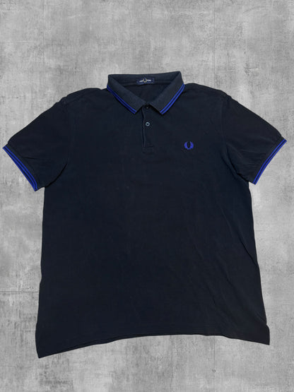 Fred Perry Polo Shirt Schwarz Blau XXL