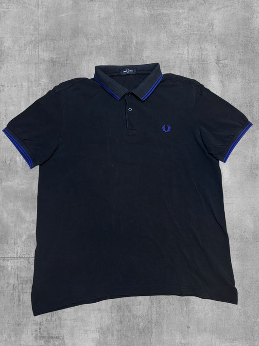 Fred Perry Polo Shirt Schwarz Blau XXL