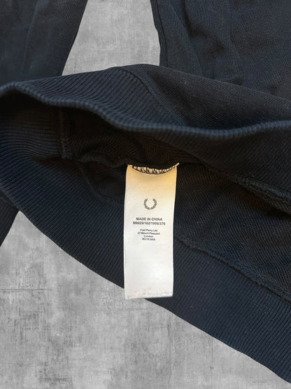 Fred Perry Sweatshirt Schwarz Weiß L