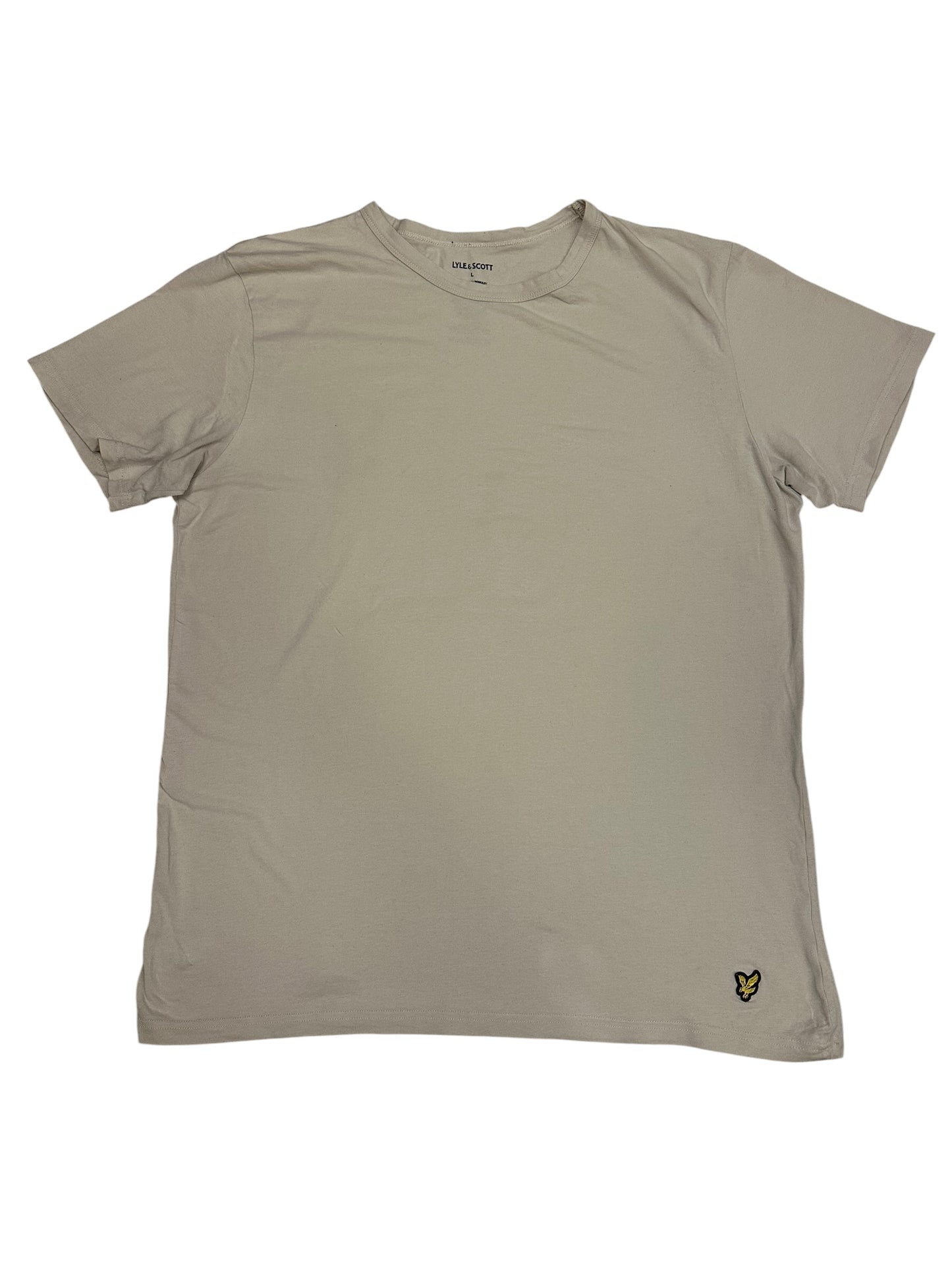 Lyle & Scott T-shirt Creme Weiß L