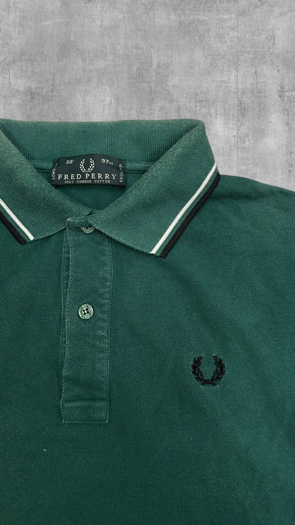Fred Perry Polo Shirt Dunkelgrün S