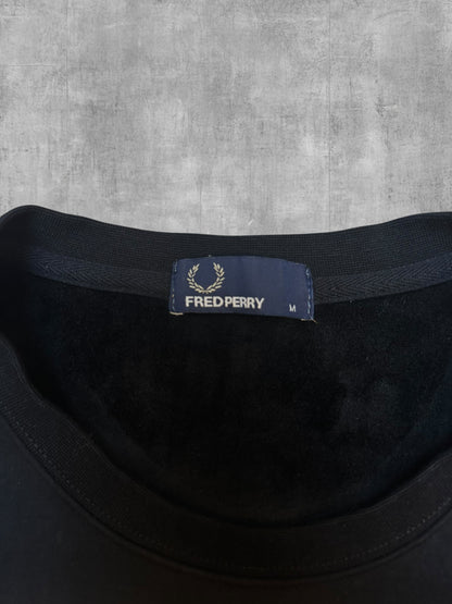Fred Perry Sweatshirt Schwarz Weiß M