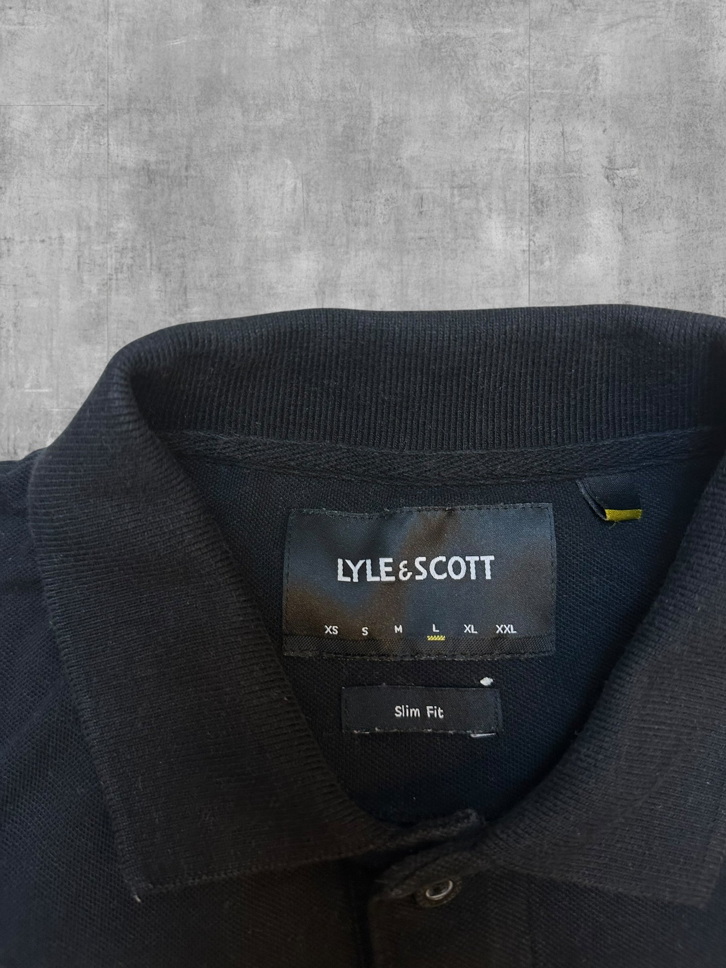 Lyle & Scott Polo Shirt Schwarz L Slim Fit