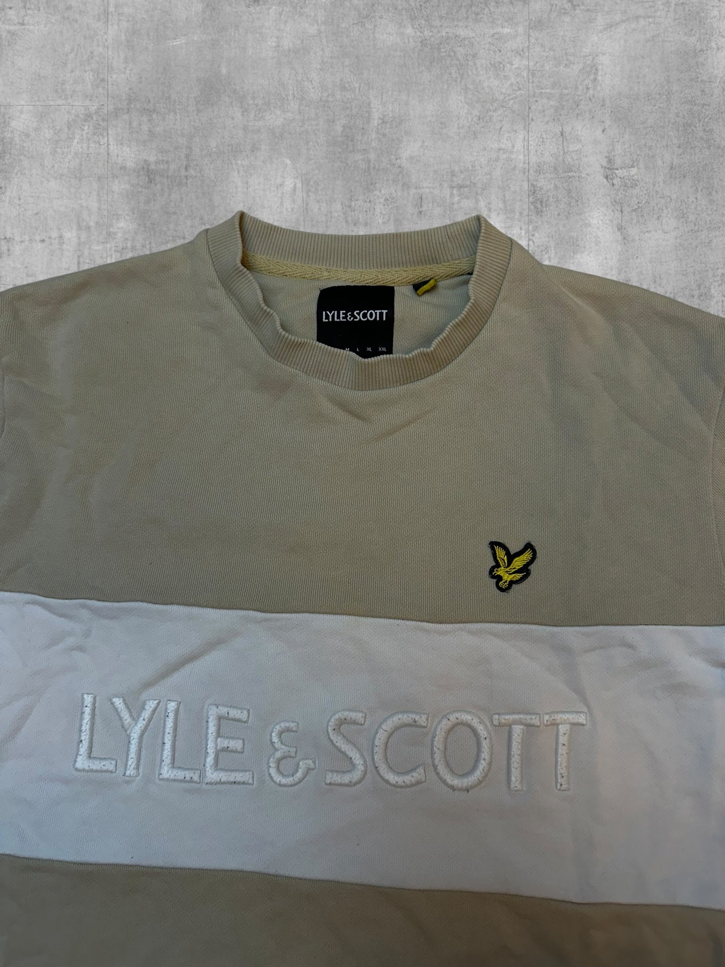 Lyle & Scott Sweatshirt Beige Weiß XS