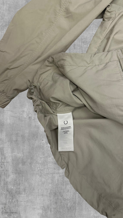 Fred Perry Windbreaker Zip Jacke Beige Creme Weiß XL