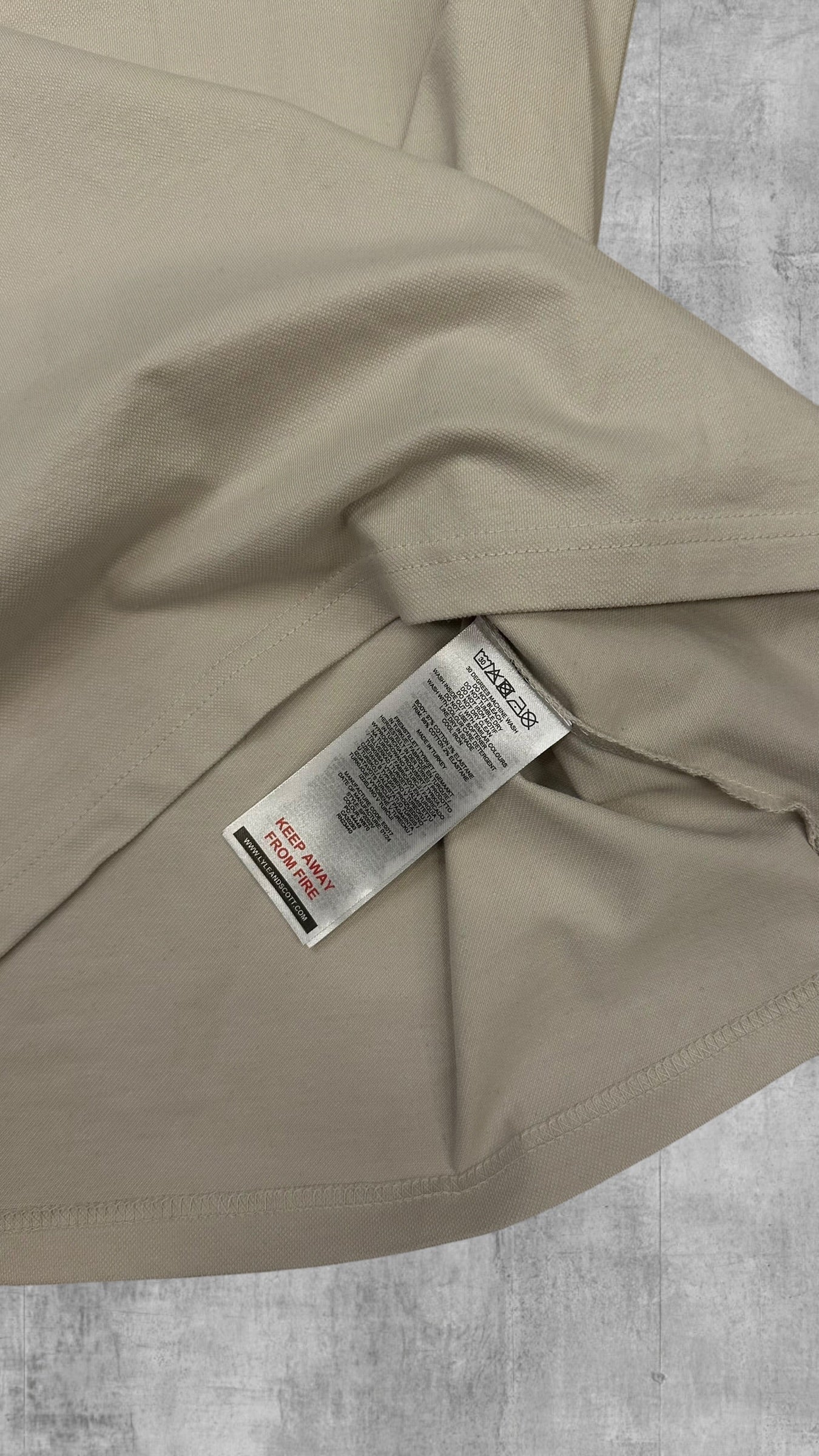 Lyle & Scott Polo Shirt Creme Weiß L