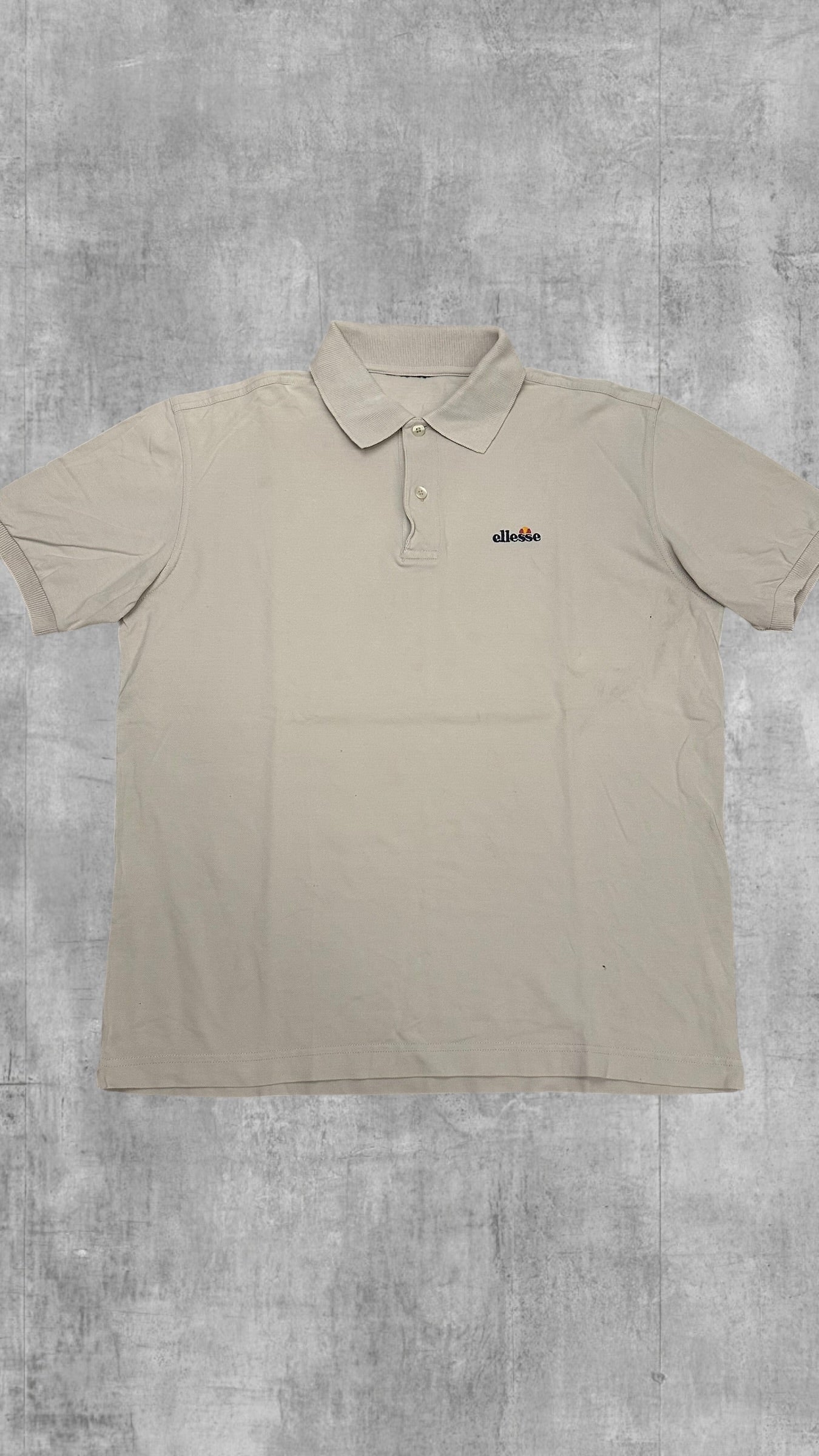 Ellesse Polo Shirt Creme Weiß M