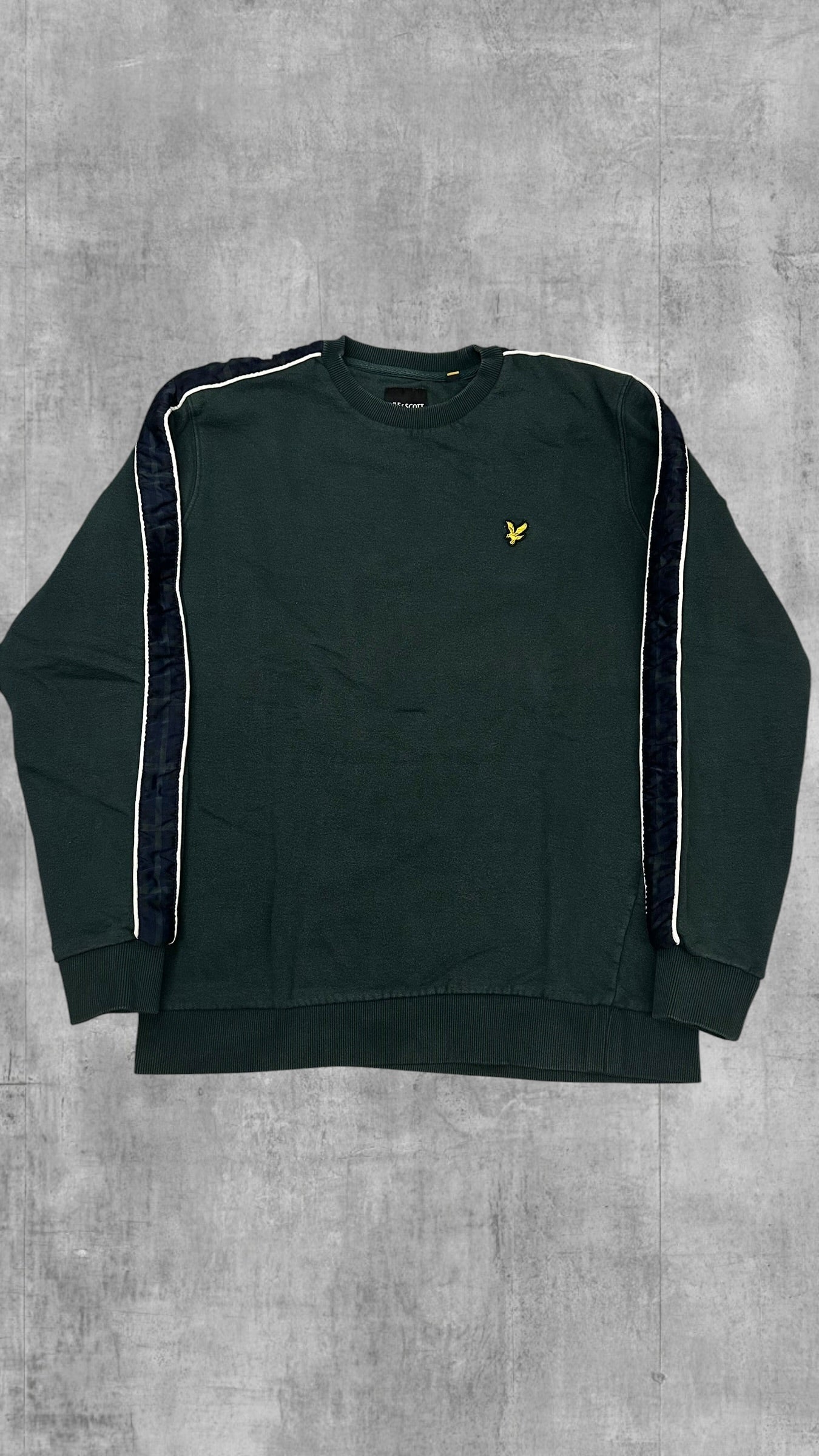 Lyle & Scott Sweatshirt Taped Dunkelgrün L