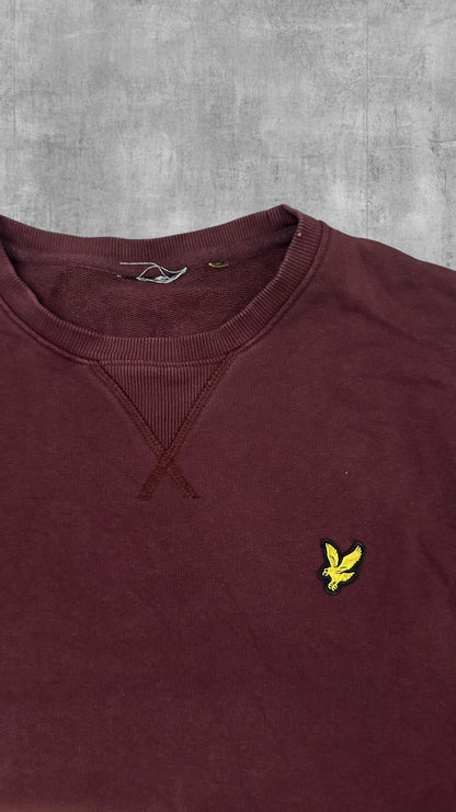 Lyle & Scott Sweatshirt Weinrot M