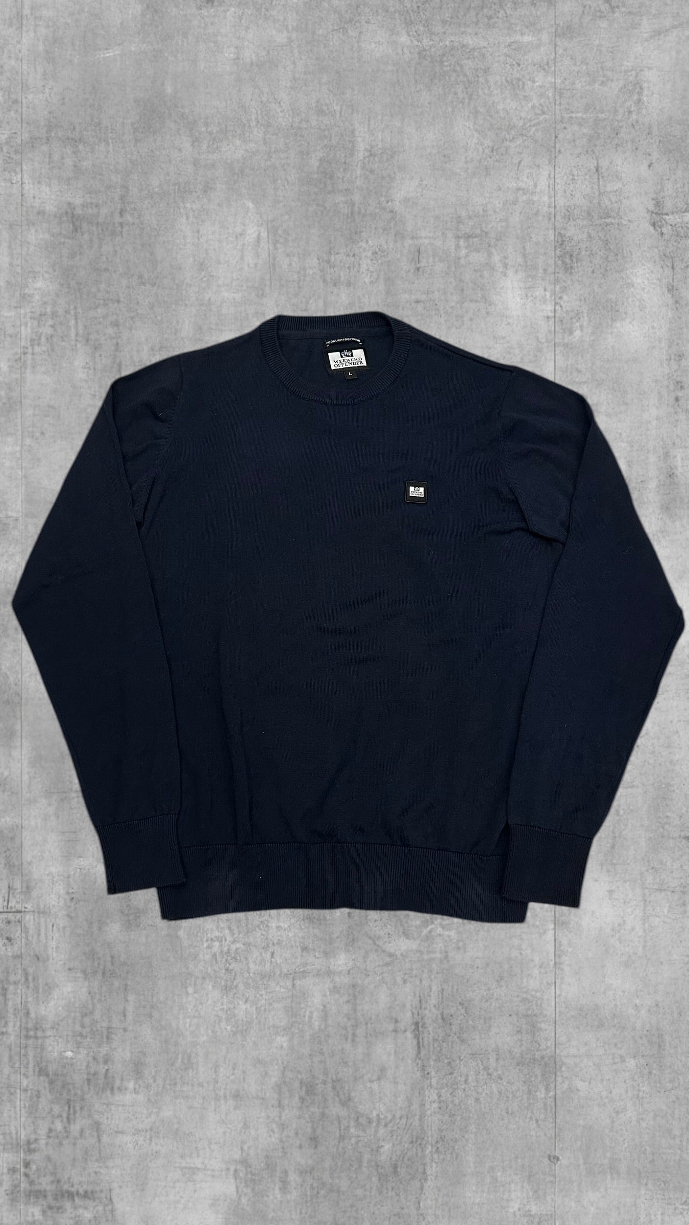 Weekend Offender Sweatshirt Schwarzblau S-M