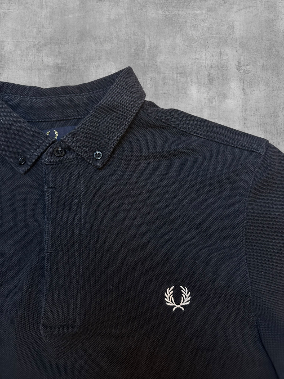 Fred Perry Polo Shirt Black S Slim Fit