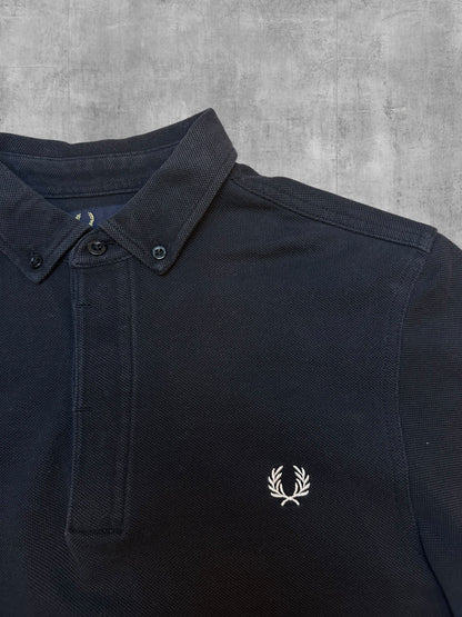Fred Perry Polo Shirt Black S Slim Fit