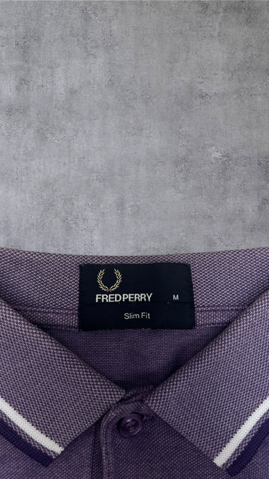 Fred Perry Polo Shirt Lila M Slim Fit