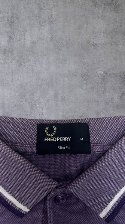 Fred Perry Polo Shirt Lila M Slim Fit