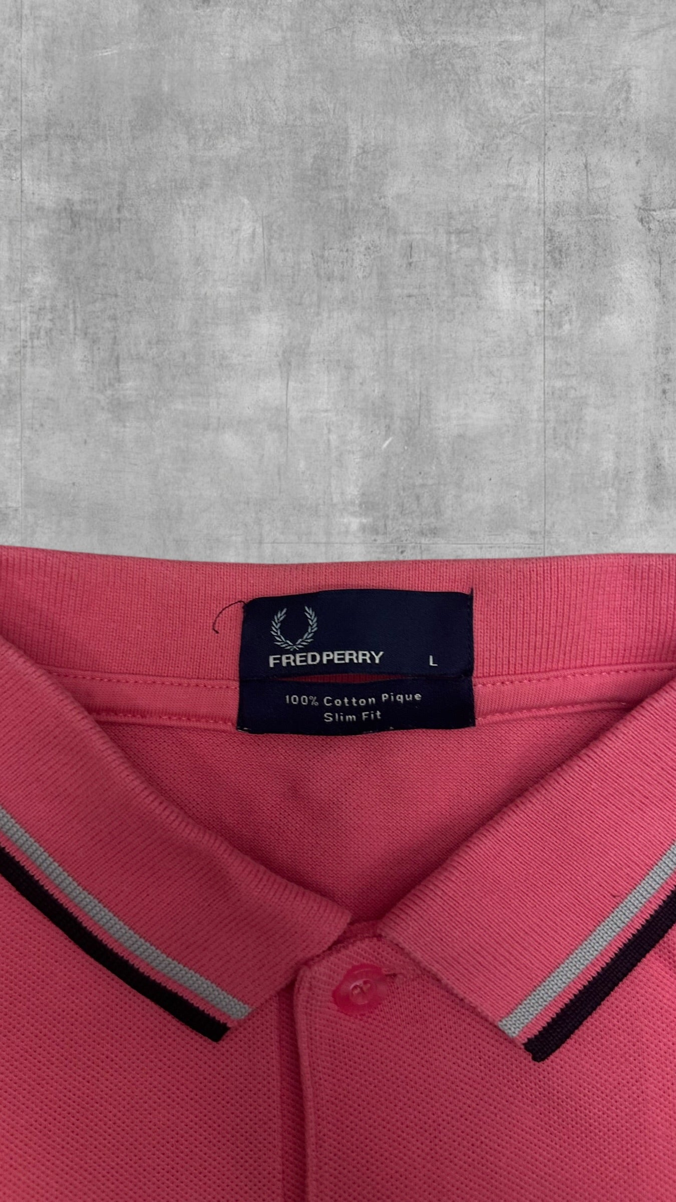 Fred Perry Polo Shirt Pink L