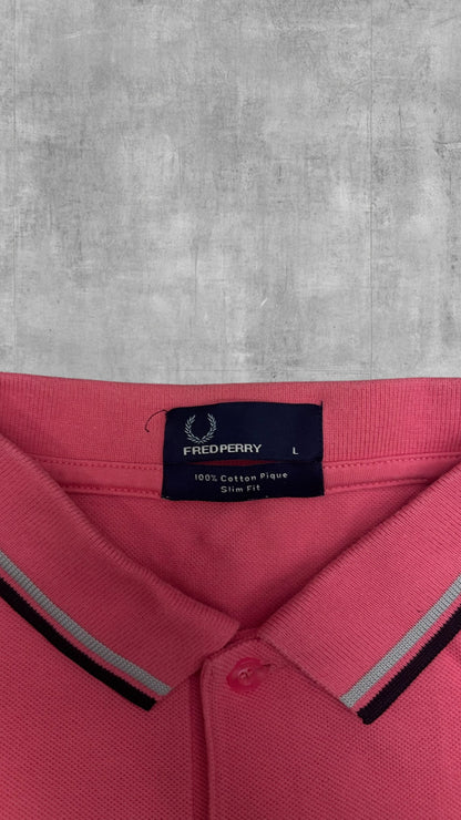 Fred Perry Polo Shirt Pink L