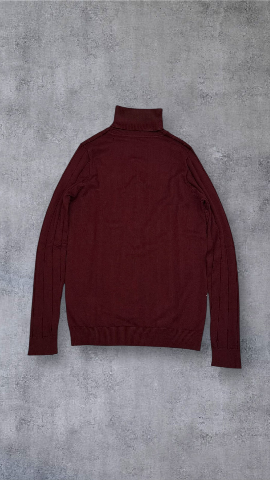 Fred Perry Stretch Rollkragenpullover Bordeuaux M