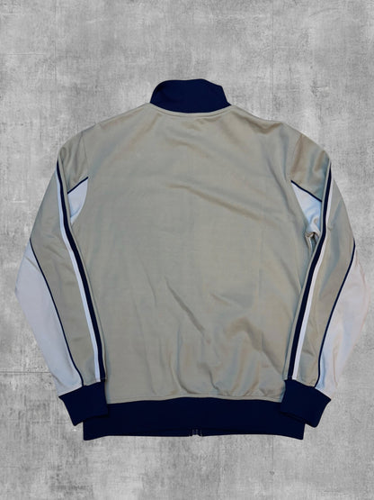 Ellesse Vintage Trainingsjacke Creme Weiß Navy Blau M